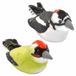 Wild Republic Set van 2x stuks pluche vogels knuffels van 14 cm met geluid