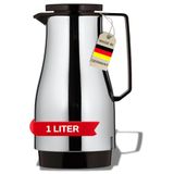Helios Champion roestvrijstalen thermoskan met draaisluiting 1,0 l bruin