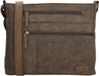 Beagles Brunete Crossbody Schoudertas - Handige Ritsvakken - Donkertaupe