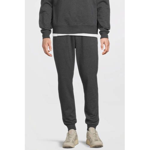 Anytime Fleece Joggingbroek Donkergrijs Melange