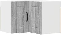 vidaXL Wandhoekkast LUCCA Grijs Sonoma 57 x 57 x 40 cm Bewerkt hout