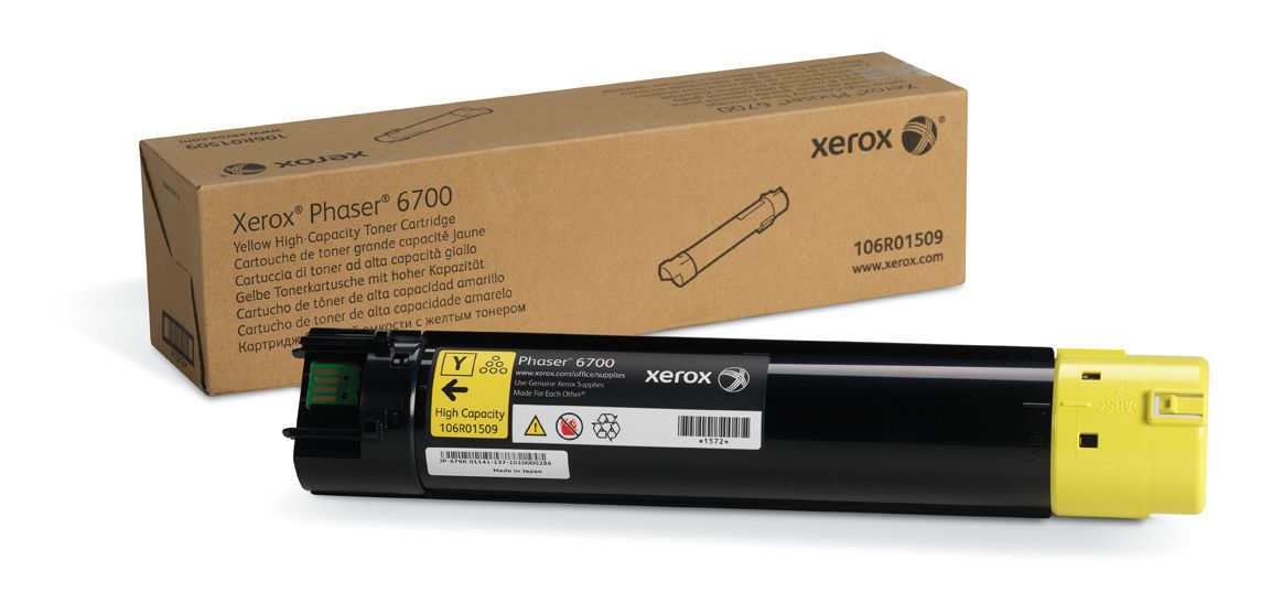Xerox Phaser 6700 Toner Cartridge - Yellow - High Capacity (12,000 Pages)