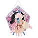 Doudou et Compagnie - La Colline aux Oiseaux - Peluche rose CUI-CUI (avec son) - Violet - 22cm - Cadeau de naissance - Belle nichoir - DC4046
