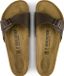 Birkenstock Madrid Sandales Femme Coupe Regular Dark Brown Cuir synthétique Taille 44