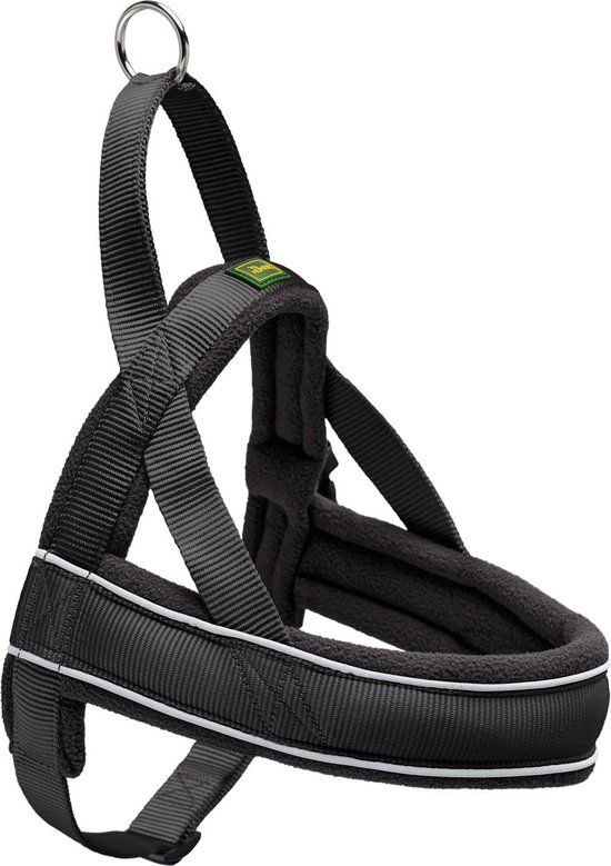Hunter Harnas Norweger Racing Nylon - XL - Zwart/Zwart