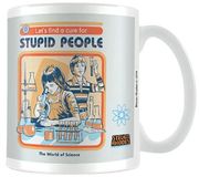 Steven Rhodes Let's Find A Cure For Stupid People Unisex Kop - wit