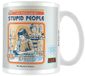 Steven Rhodes Let's Find A Cure For Stupid People Unisex Kop - wit