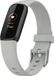 Strap-it Siliconen Smartwatch bandje - Geschikt voor Fitbit Luxe - Grijs - Maat L
