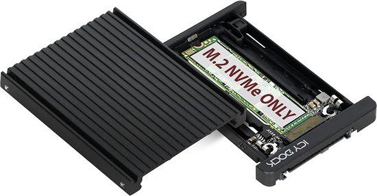 Icy Dock MB705M2P-B behuizing voor opslagstations SDD-behuizing Zwart M.2