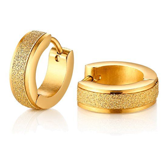 LGT JWLS Lookinggoodtoday Stalen dames oorringen Stardust Gold