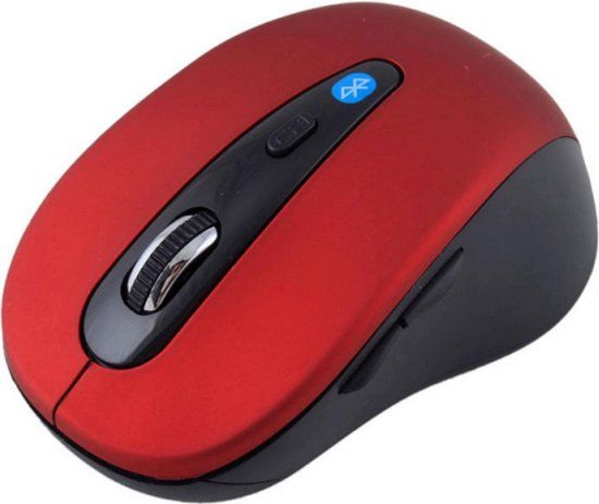 High Five Draadloze Bluetooth Muis - Rood - Ergonomisch