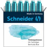 Schneider inktpatronen - Pastel Bermuda Blauw - Doos 6 stuks