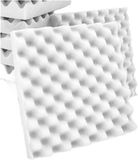 Merkloos Akoestisch Schuim - Geluidsisolatie Panelen - Studio Geluid Verbeteren - Nagalm Reductie - 30x30x5 cm - Wit