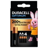Duracell Alkaline Batterijen Optimum AA - 4 x 4 stuks - Voordeelverpakking