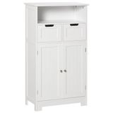 kleankin Badkamermeubel, 2 laden, nis, 60 x 30 x 109 cm, wit