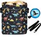 Ibenzoa® Sac de guidon polyvalent pour enfants avec bretelles et réflecteurs pour plus de sécurité