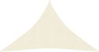 vidaXL Zonnezeil 160 g/m² 3,5x3,5x4,9 m HDPE Crèmekleurig