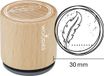 Woodies Houten stempel, d: 30 mm, h: 35 mm, Veer
