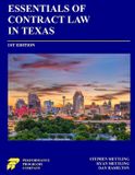 Essentials of Contract Law in Texas - Paperback