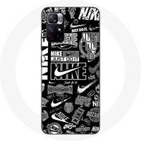 Nike Geval Redmi Note 11 5G Nike licht logo Nike Graffiti zwart-wit Maniacase