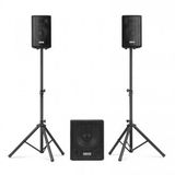 Vonyx VX0812BT 800W 2.1 Bluetooth Luidspreker set Zwart