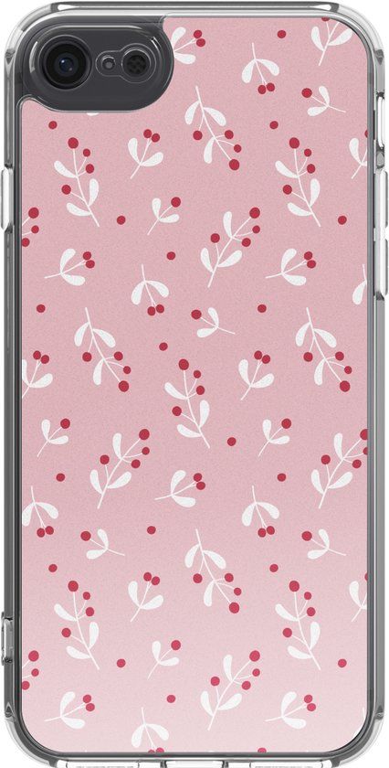 imoshion Hoesje - Geschikt voor Apple iPhone SE (2022) / SE (2020) / 8 / 7 - Design hoesje - Berries Blush