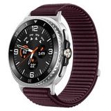 Samsung Galaxy Watch 8 - 40mm / 44mm Nylon Ribbelbandje - Donkerpaars