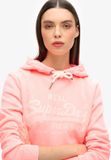 Superdry - Neon hoodie met print - Dames - Hoodies