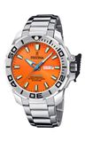Festina F20665/5 Heren Horloge - Mineraalglas - Roestvrijstaal/Staal - Zilverkleurig - Ø 46.5 mm - Quartz - Vouw/Vlindersluiting - 20 ATM (duiken)