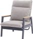 AVH-Collectie Alzano lounge tuinstoel verstelbaar zand rope aluminium antraciet