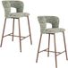 Housecraft Living Chelsea Barkrukken rugleuning 67 cm Groen - Set van 2