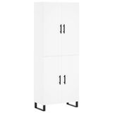 VidaXL Hoge kast, wit, 69,5 x 34 x 180 cm, houtvezel