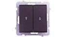 Ospel Low-P-7R/m/33 elektrische schakelaar, zwart, IP20, 250 V, 10 A, 71 mm, 42 mm