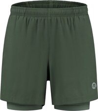 Rogelli Essential 2-in-1 Hardloopbroek Heren - Groen - Maat L