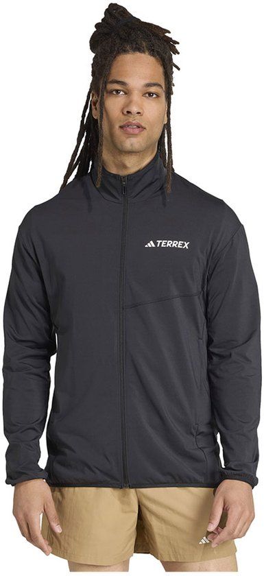 Adidas Terrex Multi Climawarm Tech Fleece Met Volledige Rits Zwart XL Man