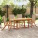 Maison Exclusive - Ensemble de salle à manger d'extérieur 5 pièces en bois massif d'acacia et Textilene