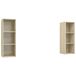 Meubles TV 2 pièces bois traité couleur chêne sonoma