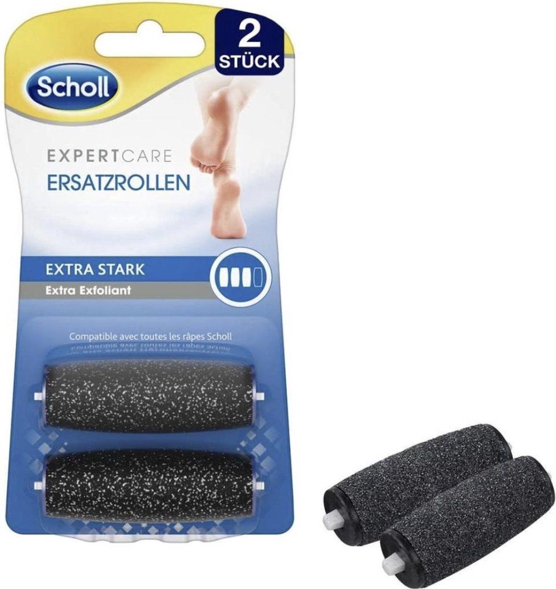 Scholl Voetvijl - Navulling Velvet Smooth - Extra Grof - 2 Stuks