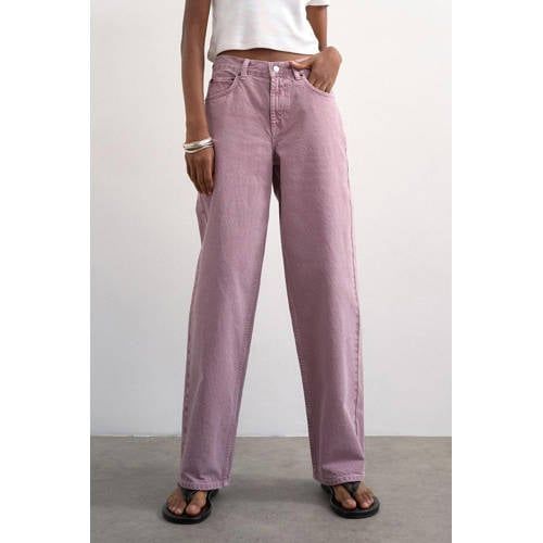 TOPSHOP Tscinch Lr Wide Dnm Jeans Purple high waist barrel jeans lila