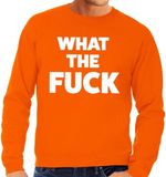Bellatio Decorations What the Fuck Oranje Heren Trui S