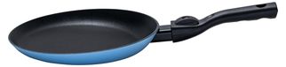 Palathampan 25 cm, revêtement antiadhésif, poignée amovible, compatible induction, bleu