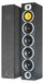 Merkloos Vloerstaande speakers Hifi - 4-weg stereoset - 600 W - 4 Ohm - Zwart