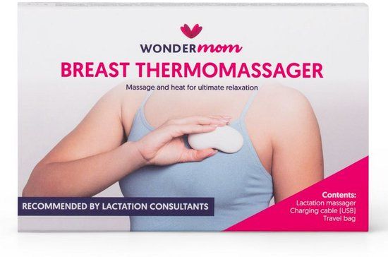 Wondermom Borst Thermomassager - Wit