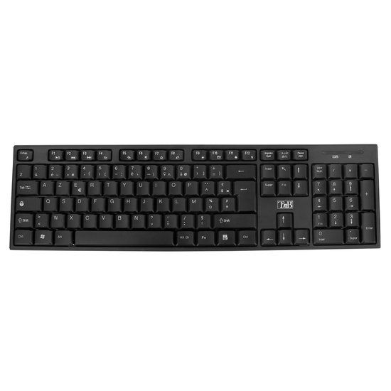 T'nB KBWBK Toetsenbord Universeel RF Draadloos AZERTY Frans Zwart