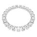 Swarovski Millenia Tennisketting, Oversized kristallen, Octagon-slijpvorm, Wit, Rodium toplaag