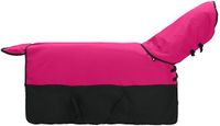 vidaXL Paardendeken Roze en Zwart 165 cm Polyester