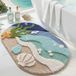 NCD E-Commerce Handel GmbH Tapis de bain antidérapant, 60 x 90 cm, ovale, beige