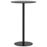 vidaXL Tuintafel Rond Staal Zwart Ø60x105 cm