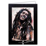 IETSCPXL-19777 MAXI Grote kaart XL 22 x 31 cm Bob Zanger Reggae Jamaicaanse CELEBRITY ICONS Sidney Maurer Officiële licentie - Binnenkant 44 x 31 cm met envelop - Verjaardagscadeau om in te lijsten