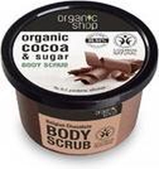 Organic Shop Organic Cocoa &amp; Sugar Body Scrub Peeling Do Cia?a O Zapachu Belgijskiej Czekolady 250ml (w)